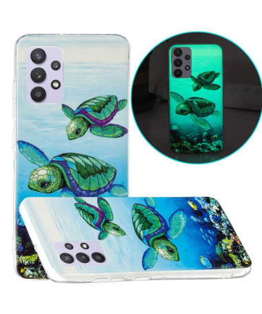 Coque Samsung Galaxy A32 5G Fluorescente Tortues