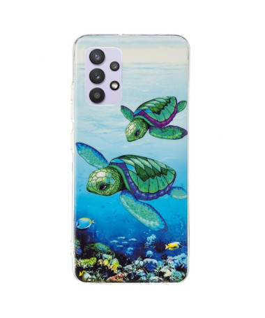 Coque Samsung Galaxy A32 5G Fluorescente Tortues