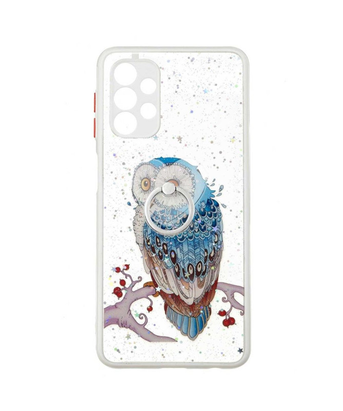 Coque Samsung Galaxy A32 5G hibou perché avec anneau