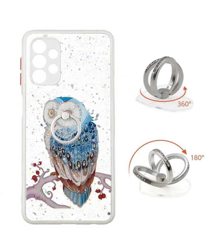 Coque Samsung Galaxy A32 5G hibou perché avec anneau