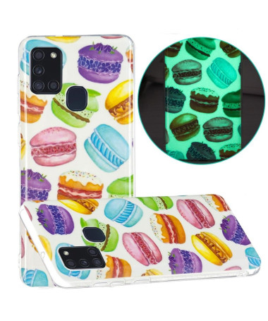 Coque Samsung Galaxy A21s Fluorescente Macarons