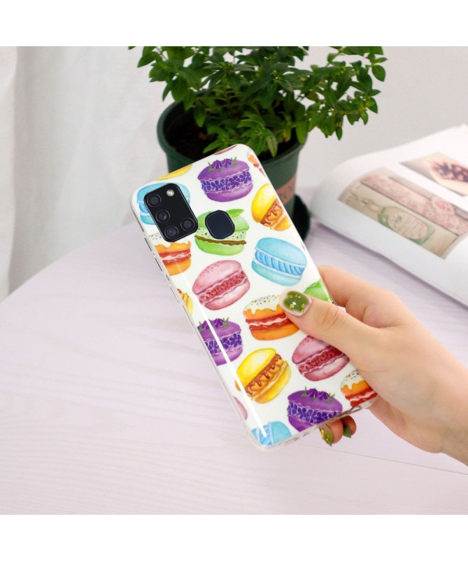 Coque Samsung Galaxy A21s Fluorescente Macarons