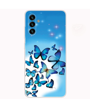 Coque Samsung Galaxy A13 5G / 04s Papillons Bleus