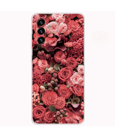 Coque Samsung Galaxy A13 5G / 04s Red Flower