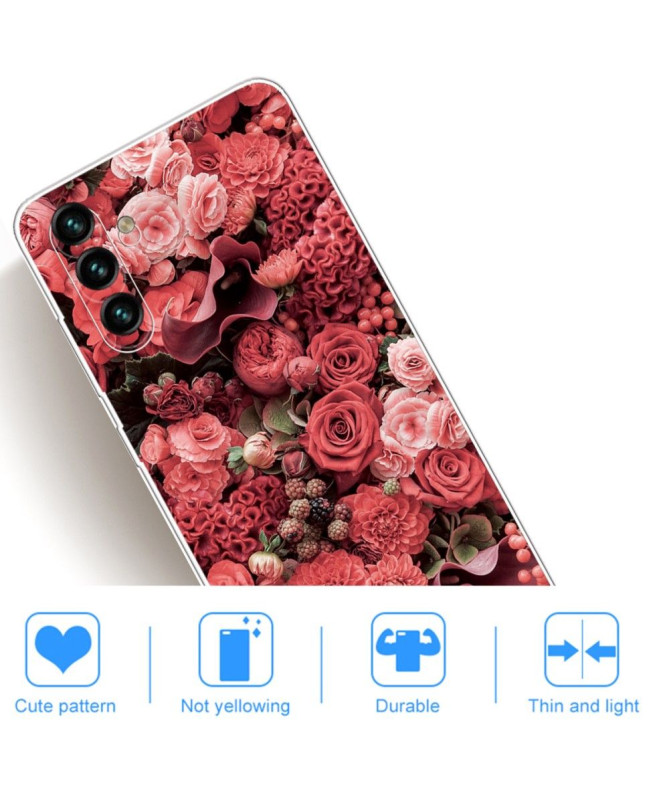Coque Samsung Galaxy A13 5G / 04s Red Flower