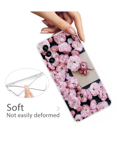 Coque Samsung Galaxy A13 5G / 04s Fleur ROSE