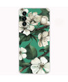 Coque Samsung Galaxy A13 5G / 04s fleurs blanches