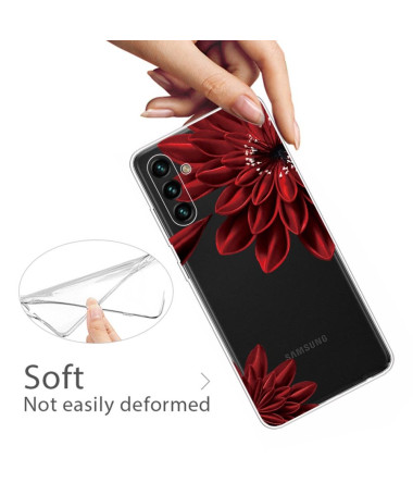 Coque Samsung Galaxy A13 5G / 04s Fleurs Rouges