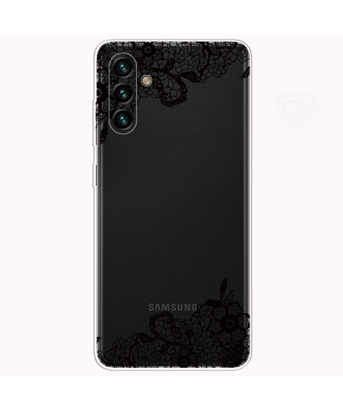 Coque Samsung Galaxy A13 5G / 04s fleur dentelle