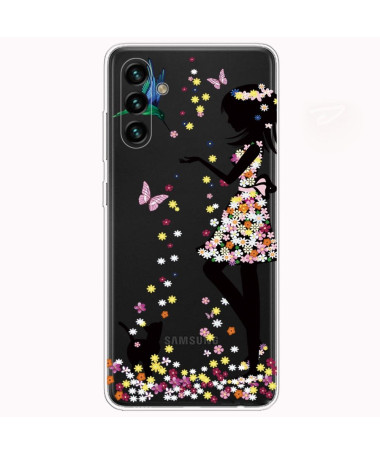 Coque Samsung Galaxy A13 5G / 04s fille en fleur