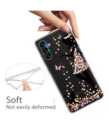 Coque Samsung Galaxy A13 5G / 04s fille en fleur