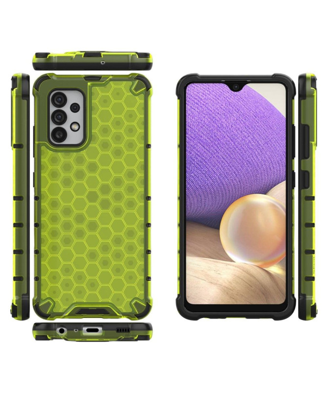 Coque Samsung Galaxy A32 4G Design Nid d'abeille à cordon