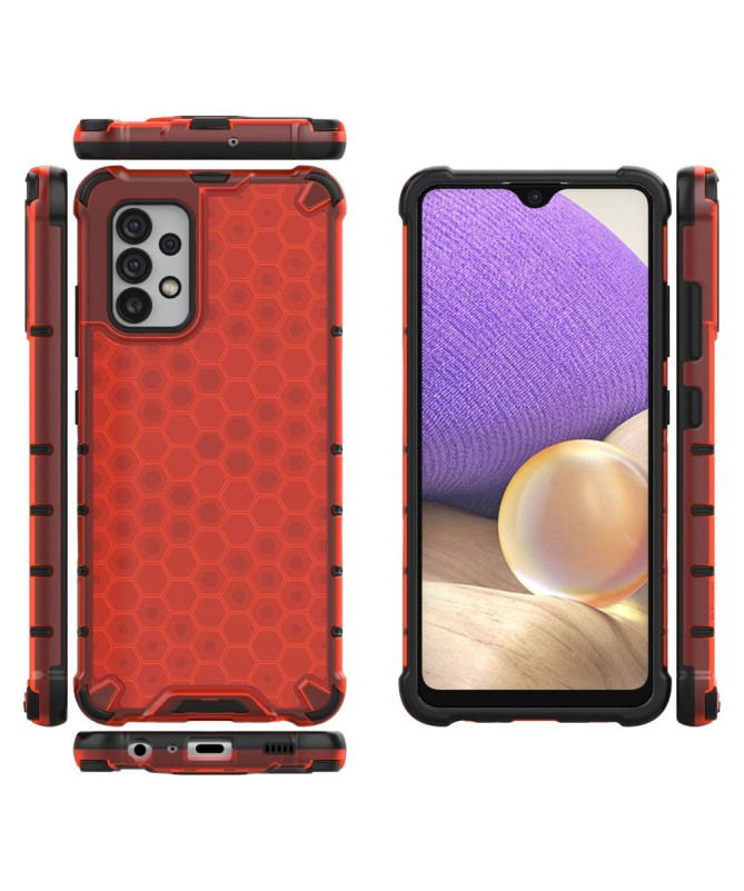 Coque Samsung Galaxy A32 4G Design Nid d'abeille à cordon