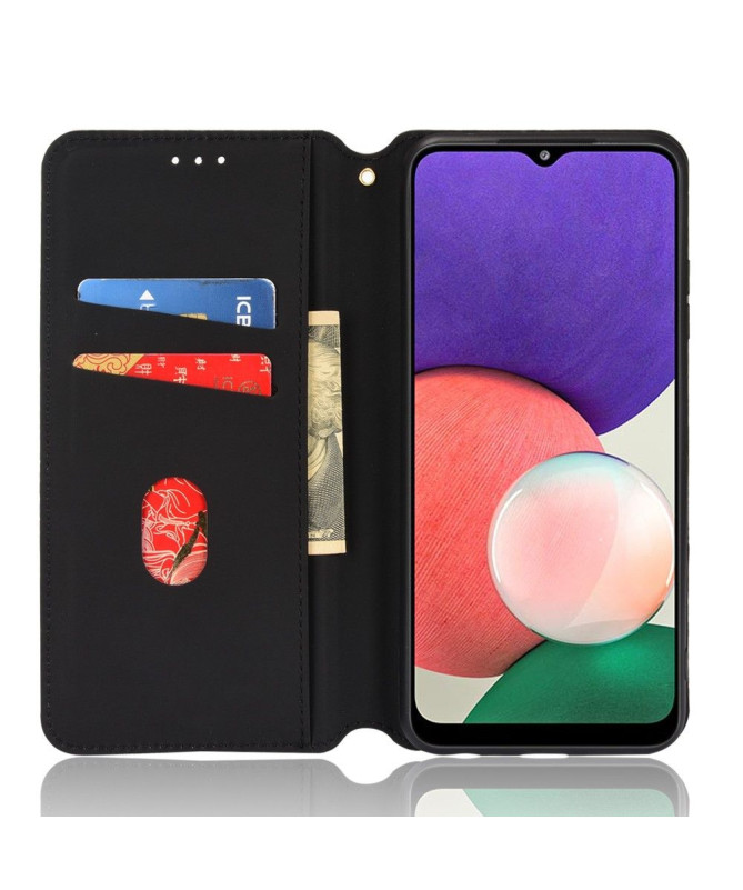 Housse Samsung Galaxy A22 5G flip cover design géométrie