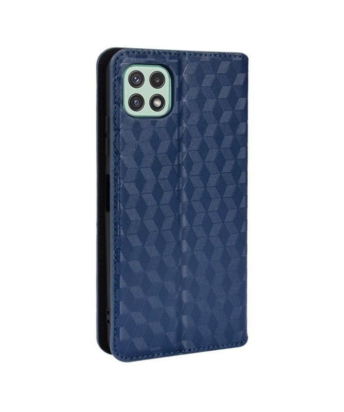 Housse Samsung Galaxy A22 5G flip cover design géométrie