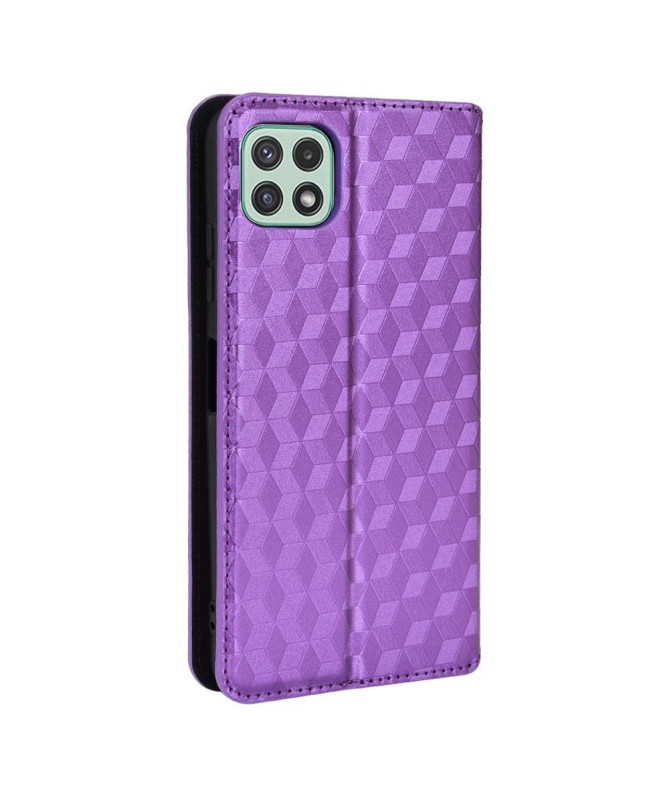 Housse Samsung Galaxy A22 5G flip cover design géométrie