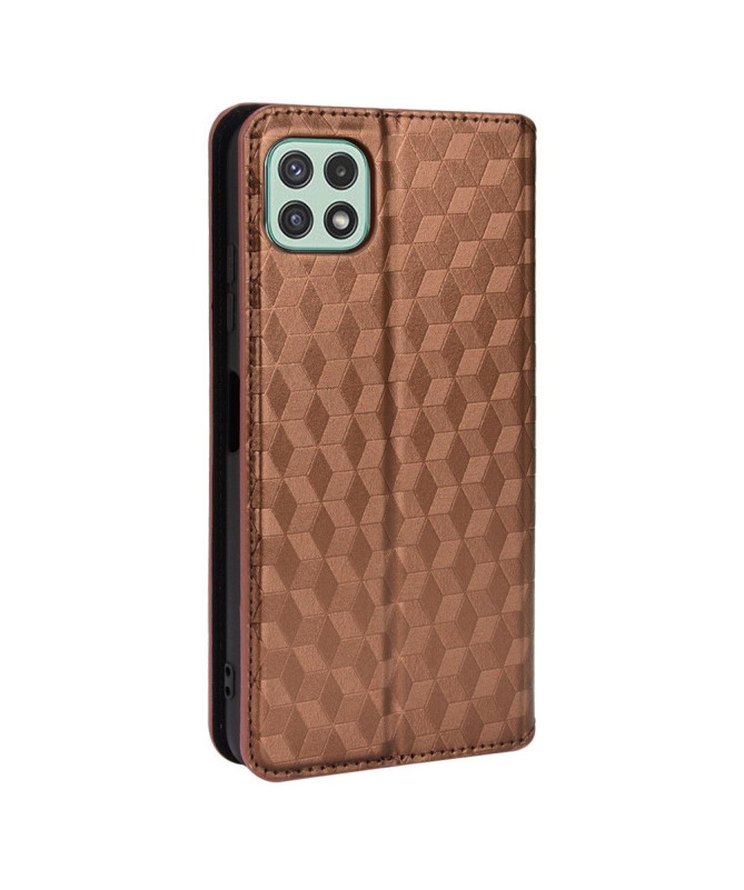 Housse Samsung Galaxy A22 5G flip cover design géométrie