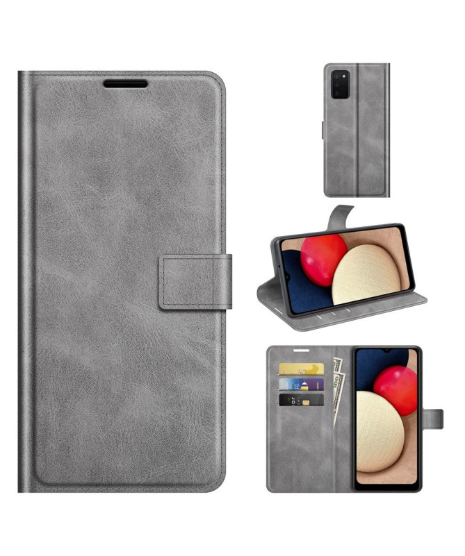 Housse Samsung Galaxy A03s portefeuille style cuir