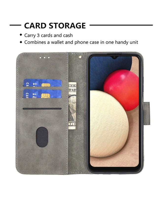 Housse Samsung Galaxy A03s Effet Cuir Aspect Croco