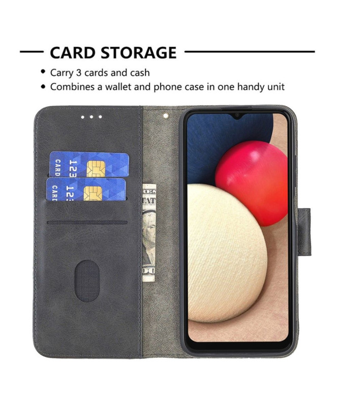 Housse Samsung Galaxy A03s Effet Cuir Aspect Croco