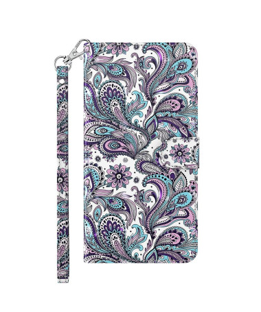 Housse Samsung Galaxy A03s paisley fleur