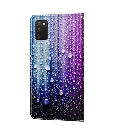 Housse Samsung Galaxy A03s Gouttes d'eau