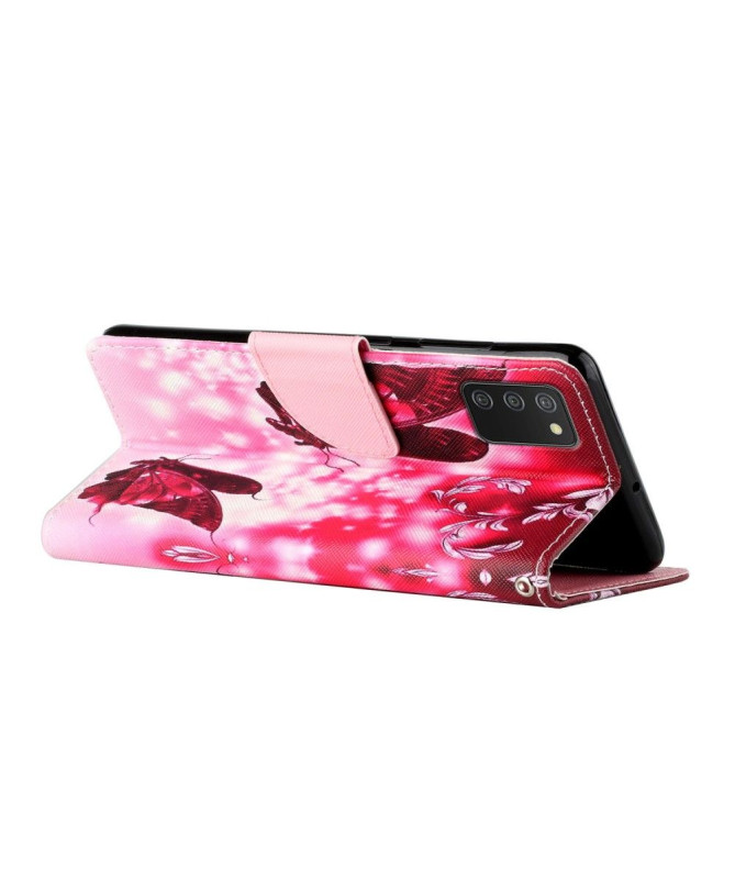 Housse Samsung Galaxy A03s Papillons Volants