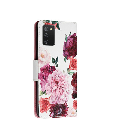 Housse Samsung Galaxy A03s Pivoine fleur