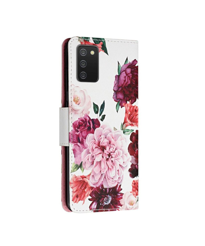 Housse Samsung Galaxy A03s Pivoine fleur