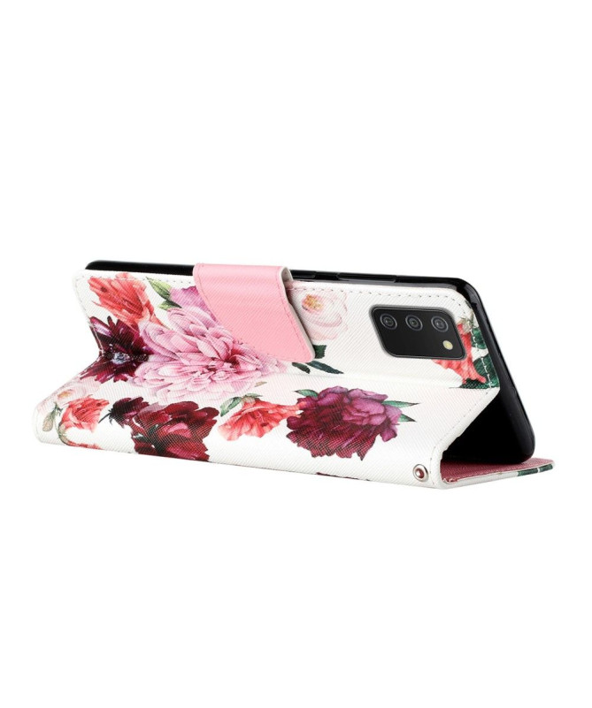 Housse Samsung Galaxy A03s Pivoine fleur