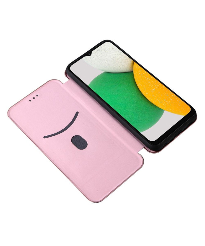 Housse Samsung Galaxy A03 Core simili cuir fibre de carbone