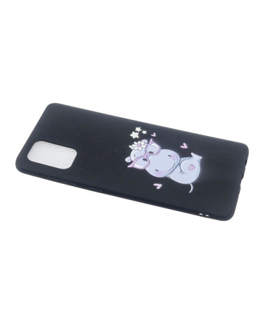 Coque Samsung Galaxy A33 5G Hippopotame à lanière