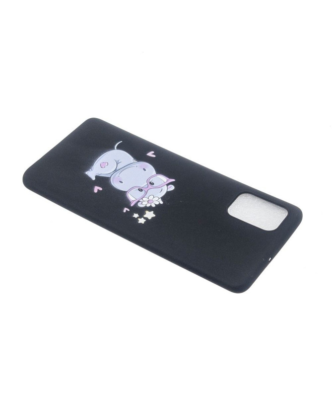 Coque Samsung Galaxy A33 5G Hippopotame à lanière
