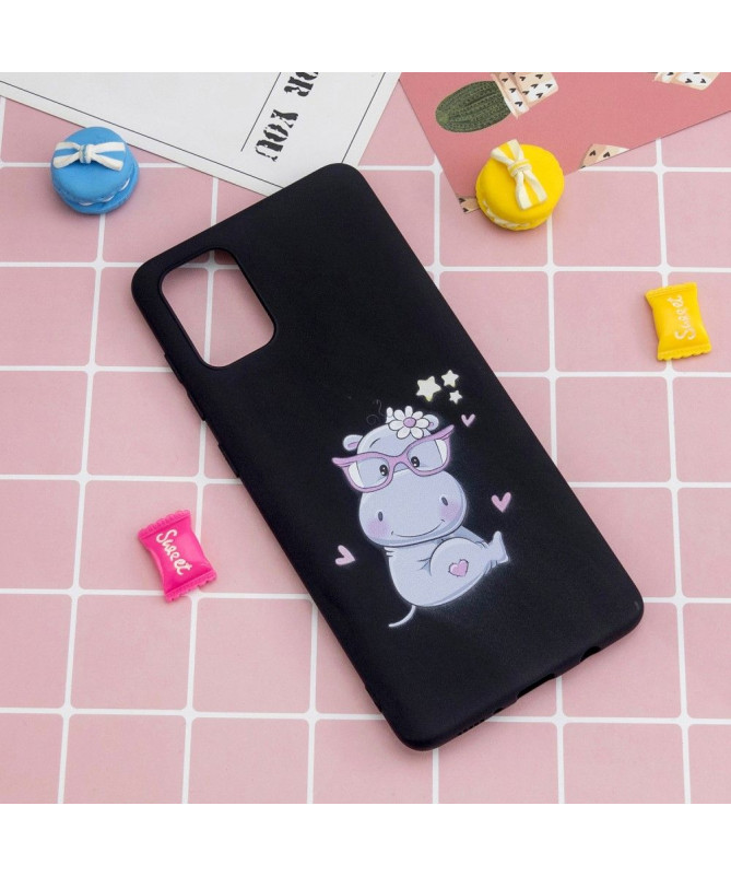 Coque Samsung Galaxy A33 5G Hippopotame à lanière