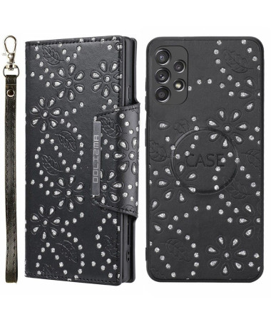 Coque et housse Samsung Galaxy A32 4G fleurs diamants