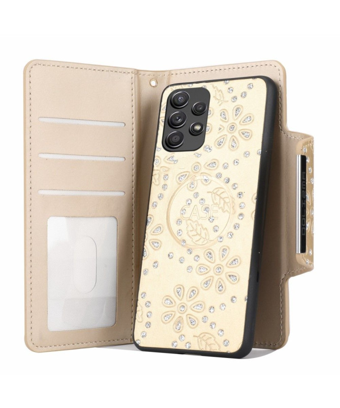 Coque et housse Samsung Galaxy A32 4G fleurs diamants