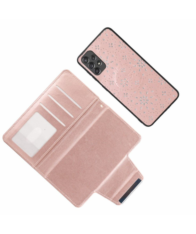 Coque et housse Samsung Galaxy A32 4G fleurs diamants