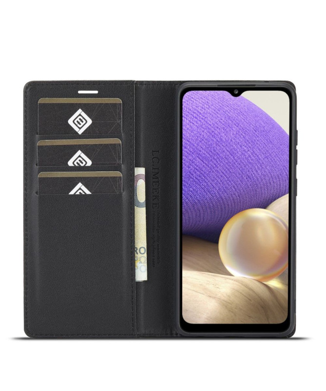 Housse Samsung Galaxy A33 5G effet cuir fibre de carbone