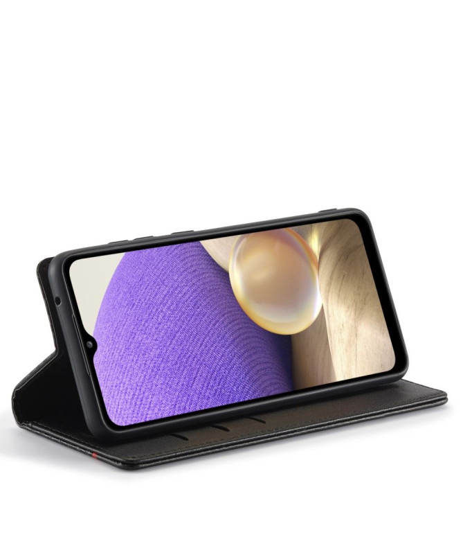 Housse Samsung Galaxy A33 5G effet cuir fibre de carbone