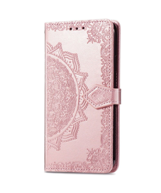 Housse Samsung Galaxy A33 5G Mandala relief en simili cuir