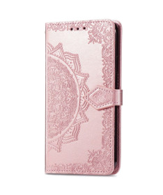 Housse Samsung Galaxy A33 5G Mandala relief en simili cuir