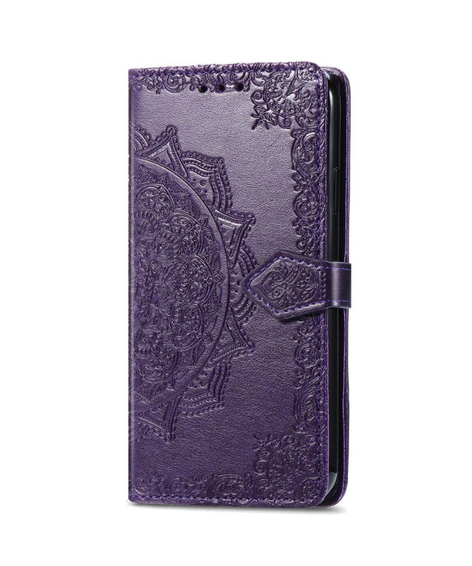 Housse Samsung Galaxy A33 5G Mandala relief en simili cuir