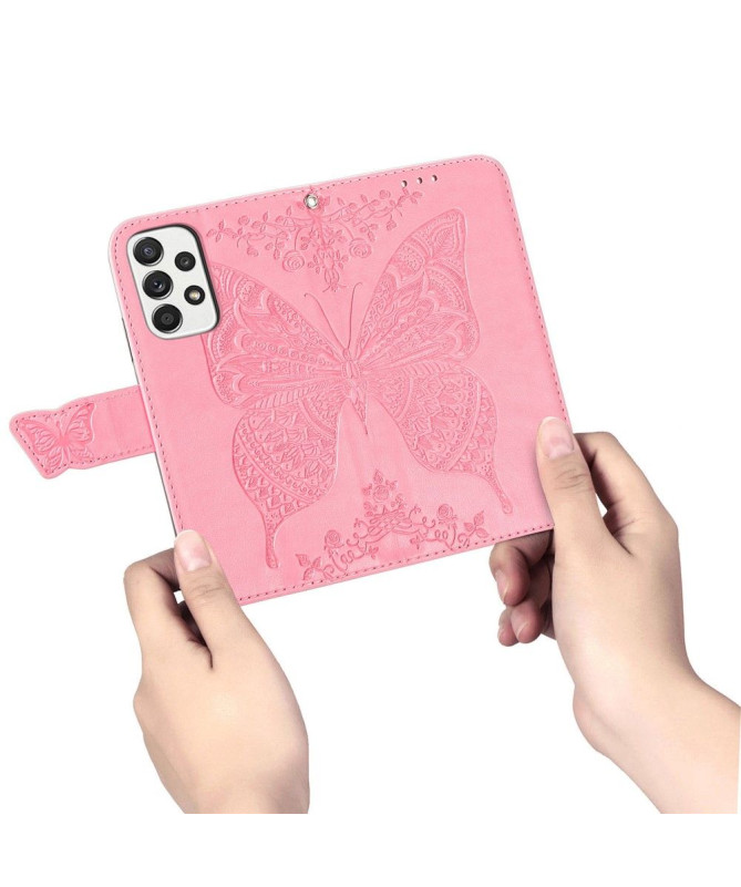 Housse Samsung Galaxy A33 5G Papillon Relief