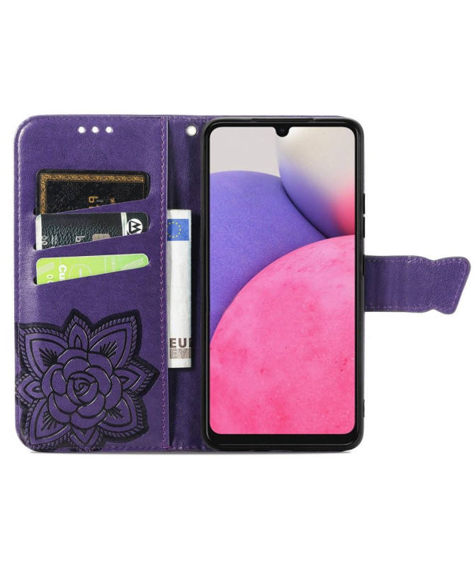 Housse Samsung Galaxy A33 5G Papillon Relief