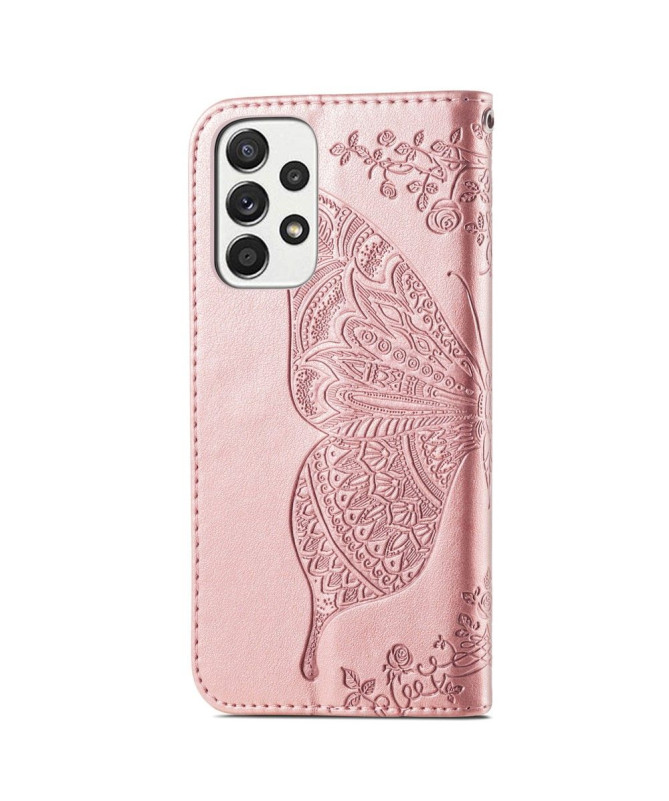 Housse Samsung Galaxy A33 5G Papillon Relief