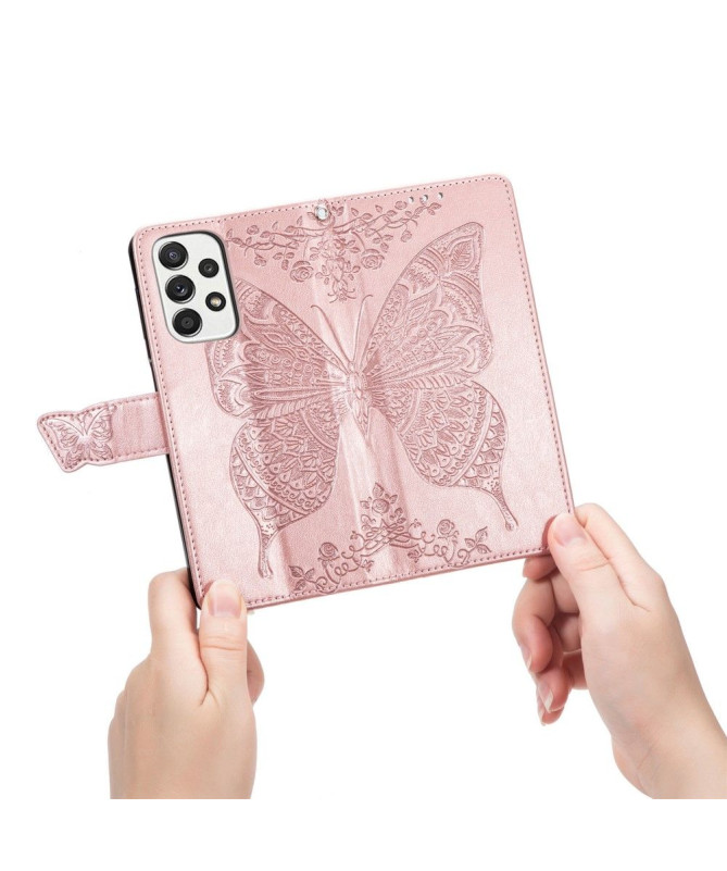 Housse Samsung Galaxy A33 5G Papillon Relief
