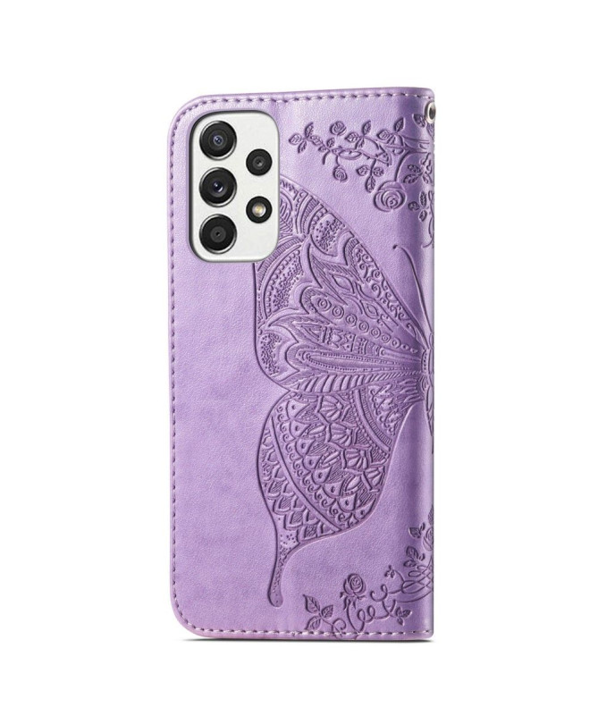 Housse Samsung Galaxy A33 5G Papillon Relief