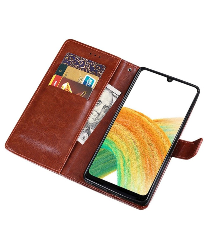 Housse Samsung Galaxy A33 5G IDEWEI Folio Effet Cuir