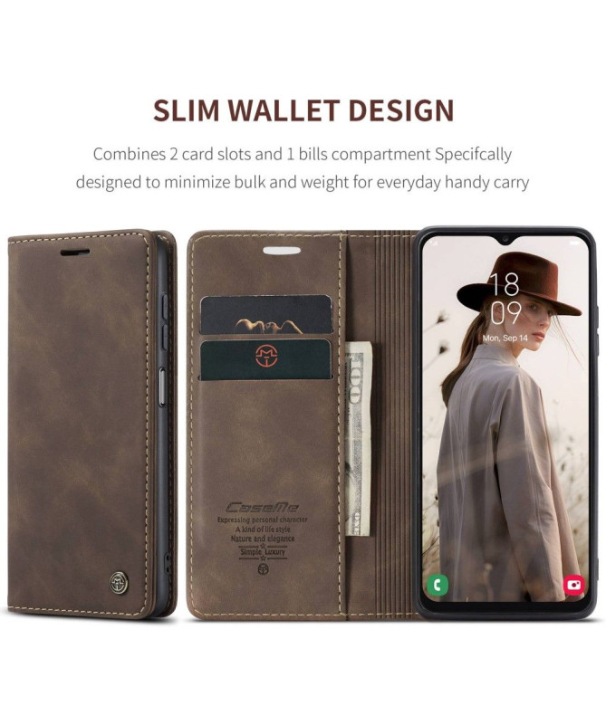 Housse Samsung Galaxy A13 CASEME 013 Series imitation cuir