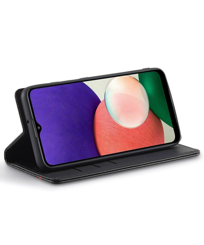 Housse Samsung Galaxy A13 effet cuir fibre de carbone